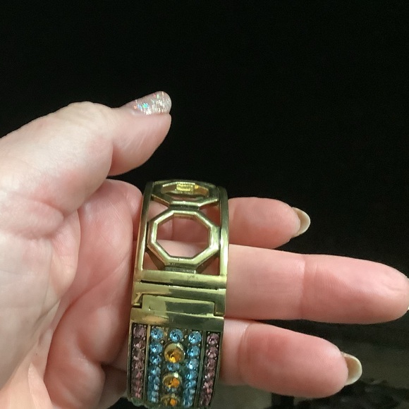 Heidi Daus Art Deco Multicolor Crystal Bracelet With Box. - Picture 8 of 8